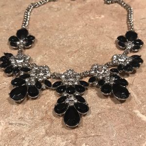 Beautiful black faux diamond necklace